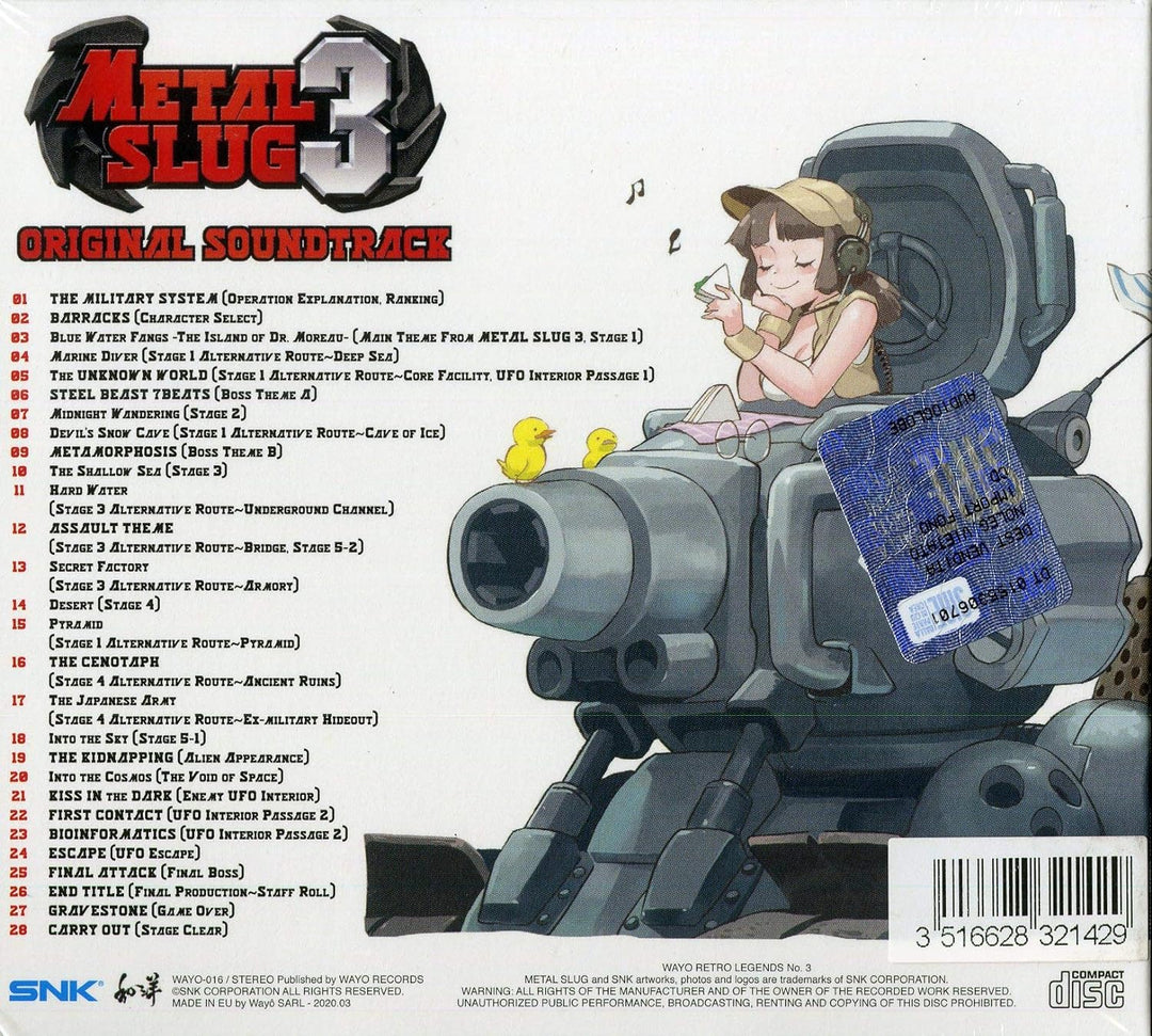 Metal Slug 3, Audio-CD