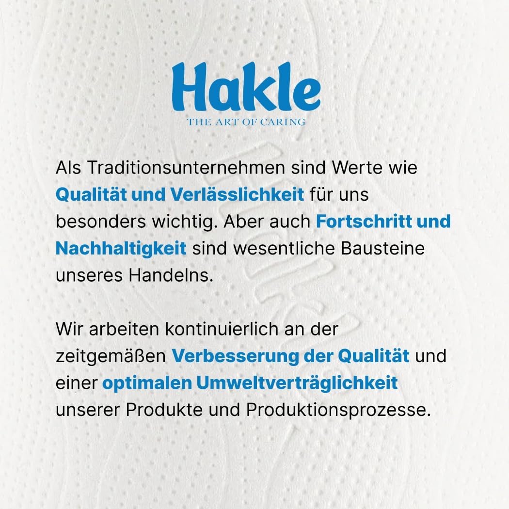 Hakle - Toilettenpapier Klassisch Weiss 24 Rollen 1 Stück (24er Pack), 1 Stück (24er Pack)
