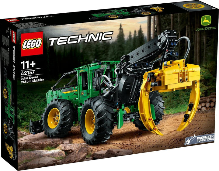 Lego Technic 2er Set: 42157 John De 948L-II Skidder & 30655 Gabelstapler mit Palette Polybag