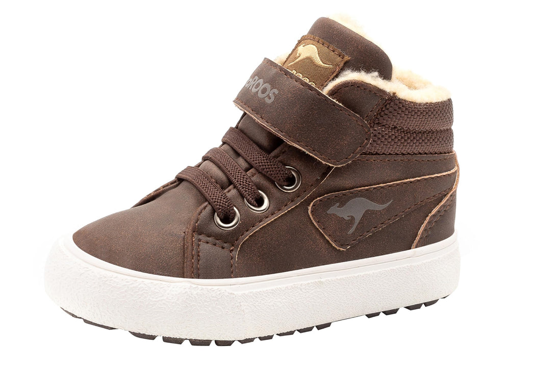 KangaROOS Unisex Kinder KAVU Iii Sneaker, Braun Dark Brown Sand 343