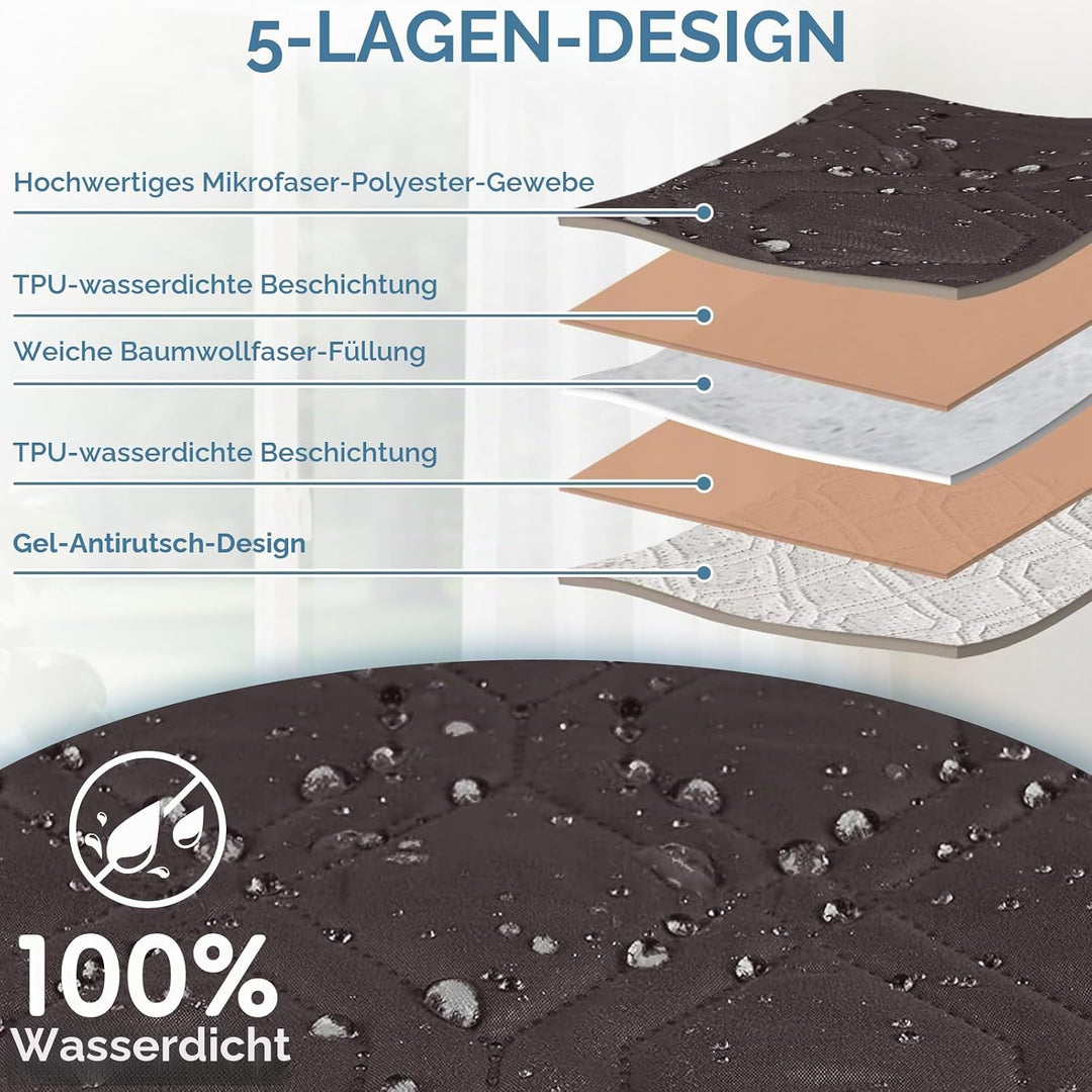 aolceth Sesselschoner für Fernsehsessel, 100% Wasserdicht Sesselbezug für Relaxsessel, Anti-Rutsch A