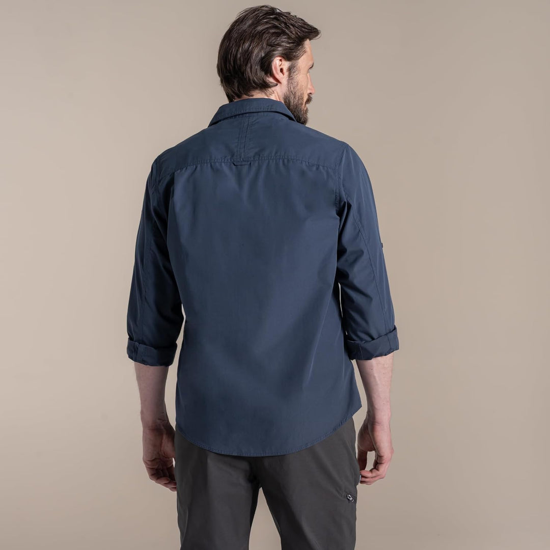 Craghoppers Herren Kiwi Ii Ls Shirts M Ombre Blue, M Ombre Blue