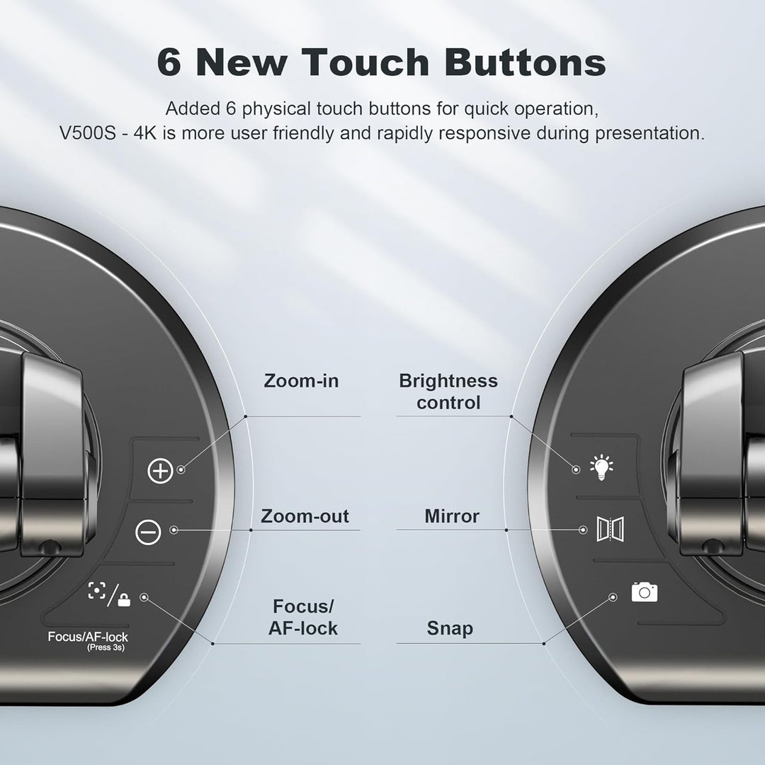 JOYUSING 13 Megapixel Dokumentenkamera und Visualizer USB, Vorlagen bis A3, LED Licht, AutoFocus, fü