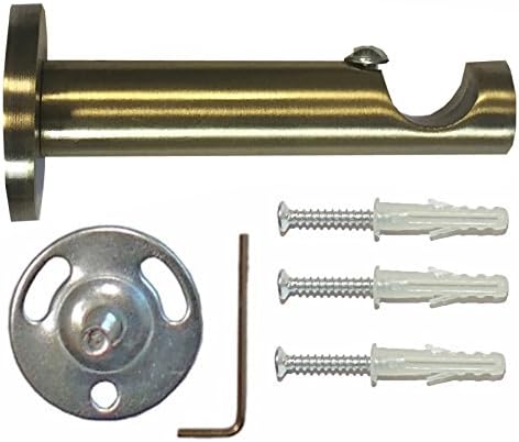 Garduna Gardinenstange Ø 16mm 1-Lauf Messing-Antik Metall, 320cm (2x160cm) 320cm (2x160cm)… 1-lauf M
