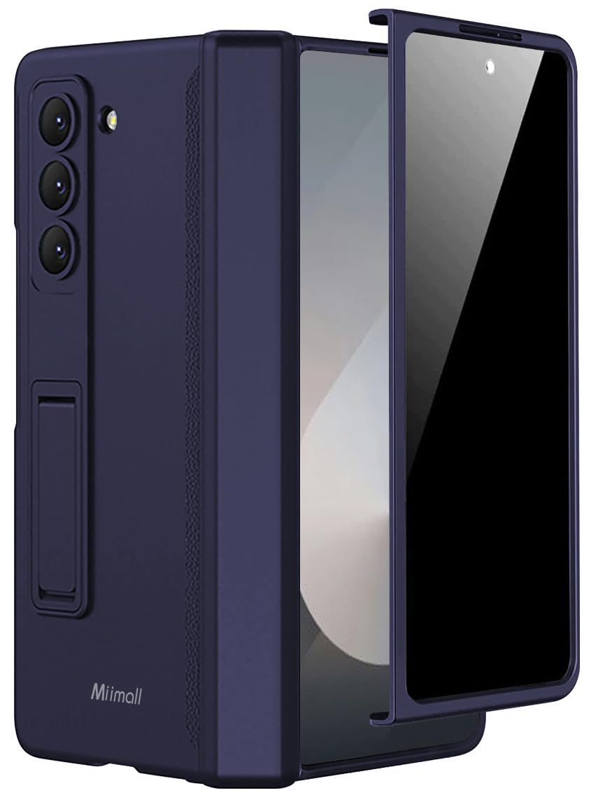 Miimall Kompatibel mit Samsung Galaxy Z Fold 6 Hülle mit Displayschutz Anti-Peeping+Magnetischer Sch