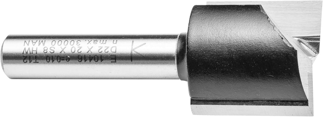 ENT 10416 Nutfräser HW, Schaft (S) 8 mm, Durchmesser (D) 22 mm, NL 20 mm, SL 32 mm, GL 52 mm D=22 /