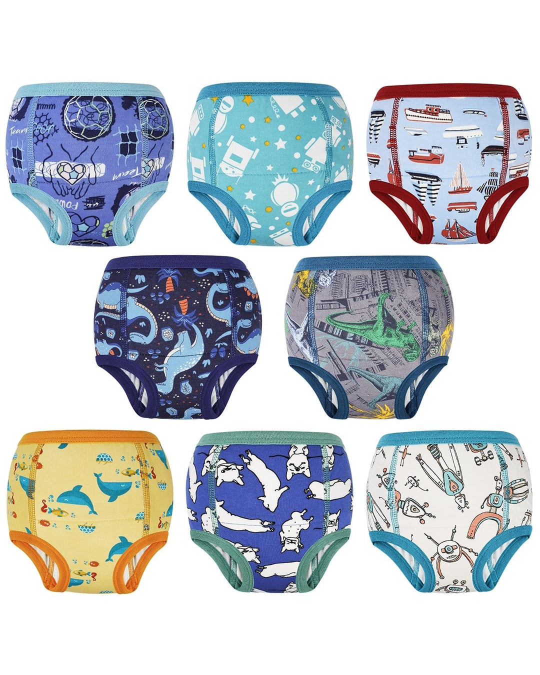 Baby Trainerhosen Töpfchentraining, 8er Pack Töpfchen Trainingshose für Mädchen Jungen, 2-7 Jahre, W