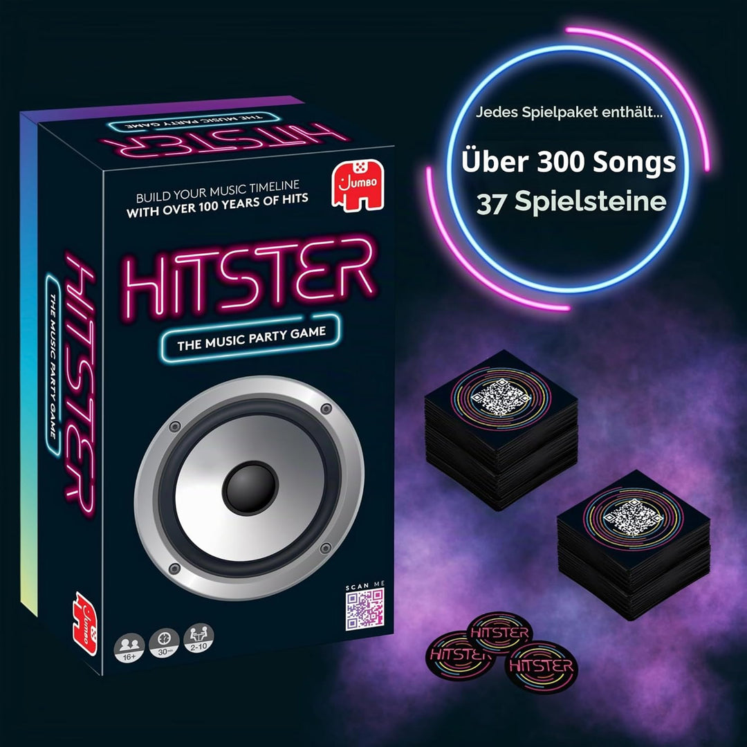 Hitster Original, EIN Party- und Kartenspiel für Erwachsene und Familien - 2 bis 10 Spieler ab 16 Ja