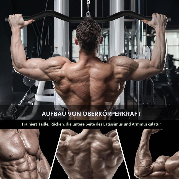 Lyndwin Latzugstange Bizeps Stange Klimmzugstangen Zugstange Muskelzugstange für Zuhause Bodybuildin