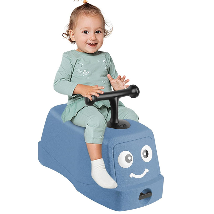 5 in 1 Rutschauto ab 1 Jahr, Babyrutscher mit 360° Geräuschlose Räder, Babyroller bis 26kg, Baby-Wal