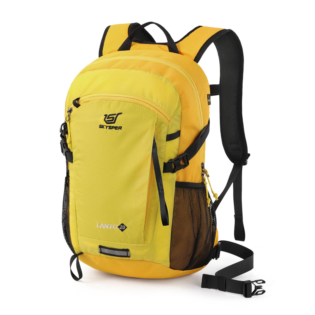 SKYSPER LANTC 20 Leicht Wanderrucksack 20L Klein Rucksack mit Rückenbelüftung Trekkingrucksack aus a