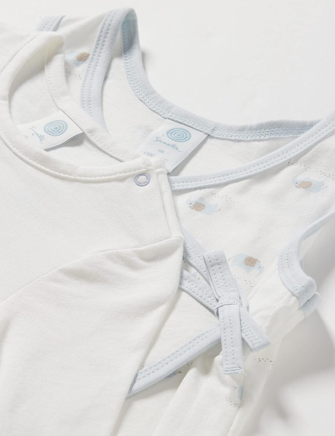 Sanetta Baby-Jungen Strampler Beige Kleinkind-Schlafanzüge 68 White Pebble, 68 White Pebble