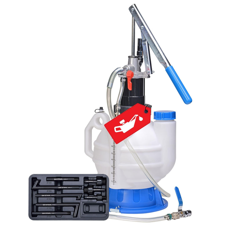 SW-Stahl 24032L Getriebeöl Einfüllgerät Set I 11-teilig I 7,5 Liter I Ölwechsel