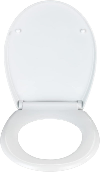 WENKO WC-Sitz Solaro, stabiler Premium Thermoplast WC-Sitz in Weiss mit Easy-Close Absenkautomatik u