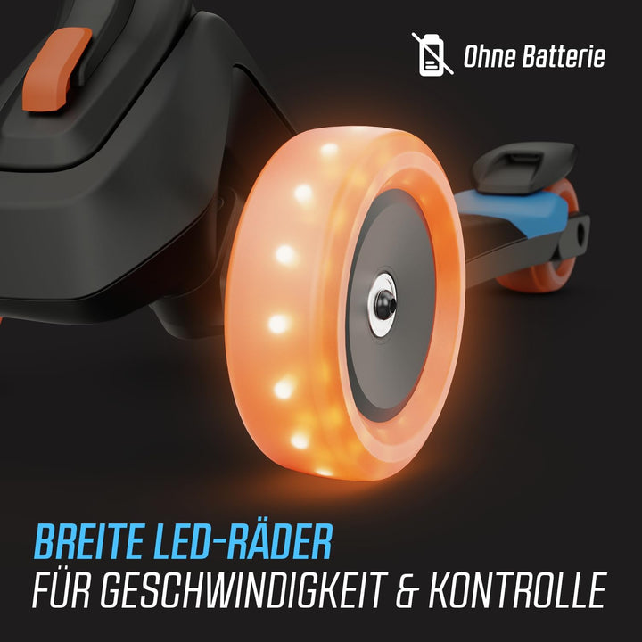 Kinderroller BERG Nexo, Kinderscooter ab 2 Jahre, Mit LED-Räder Zubehör, Mint Blau, Blau