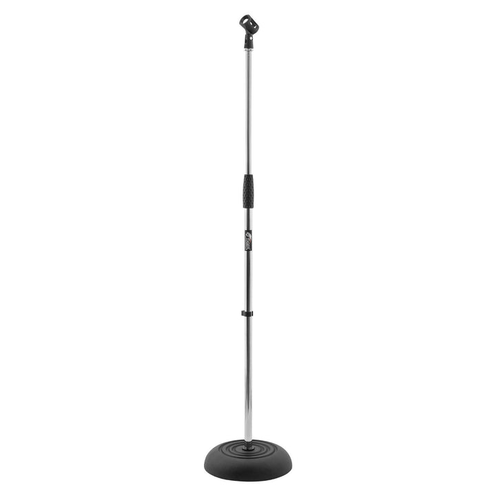 Tiger MCA14-CM Mikrofonständer mit Rundfuss - Chrom Chrome Runde Base Single, Chrome Runde Base Sing