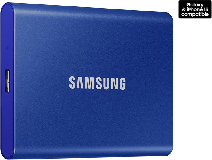 Samsung T7 tragbare SSD, 2 TB externes Solid-State-Laufwerk, Geschwindigkeiten bis zu 1.050 MB/s, US