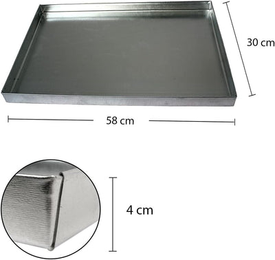 BitWa 58x30 Aschekasten für einen Grillkamin Grill Kamingrill Grillen Ofenkasten Grillkasten Kamin S