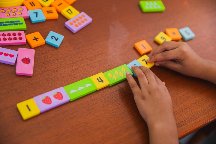 Learning Resources Mathe-Dominos - Addition & Subtraktion, ab 3 Jahren, Mathe-Spiele für Kinder, Zah