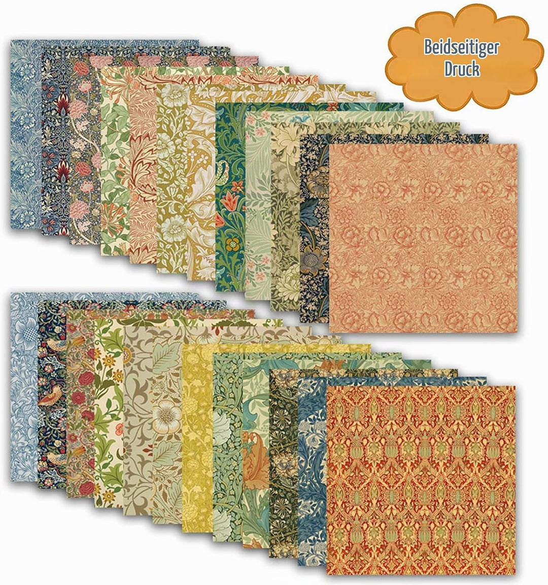 Scrapbook Papier Blumen Muster Doppelseitiges Bastelpapier, 30,5x30,5 cm/12x12 in Frühling Motivpapi