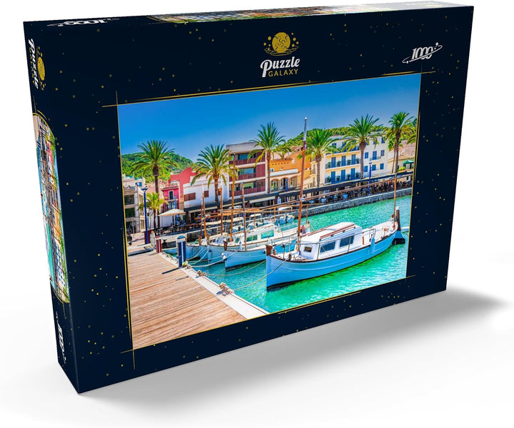 Boote an der Anlegestelle von Port de Andratx. Mallorca, Spanien - Premium 1000 Teile Puzzle - MyPuz
