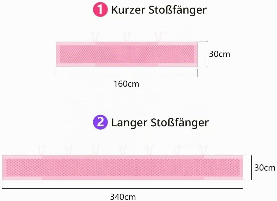 Vicloon Bettumrandung Nestchen, Nestchen für Kinderbetten Kantenschutz Baby Babybett, Atmungsaktive