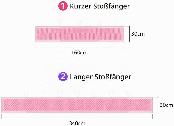 Vicloon Bettumrandung Nestchen, Nestchen für Kinderbetten Kantenschutz Baby Babybett, Atmungsaktive