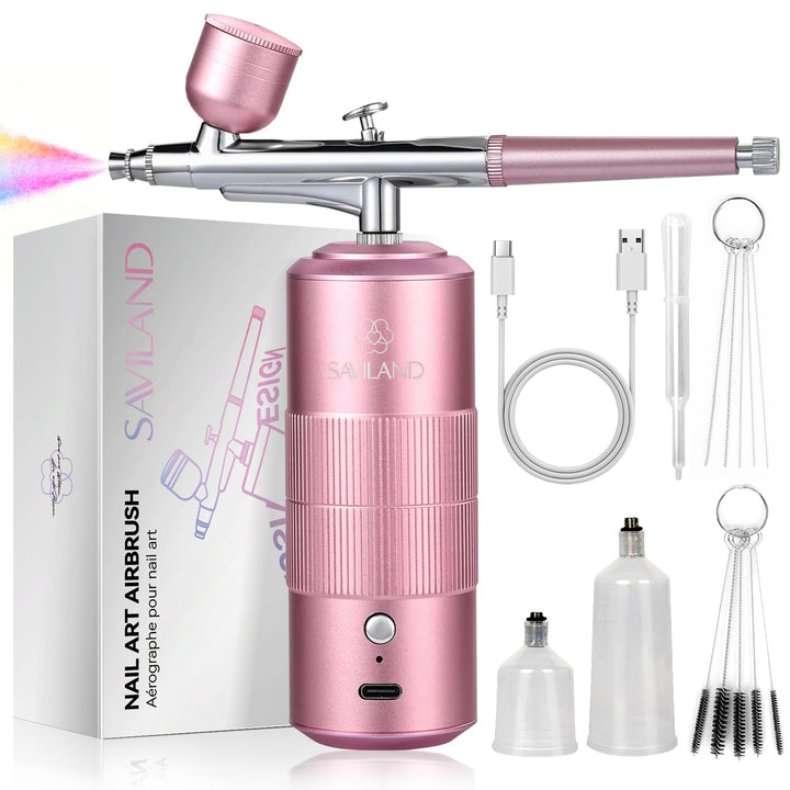 SAVILAND Erweiterte grenzenlose Nail Art-Kreativität · Salon-perfekte Ergebnisse Nail Art Airbrush-S