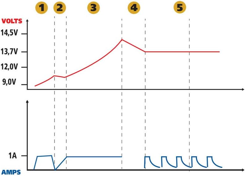 Lampa 70178 Amperomatic Akku-Trainer, 6/12 V, 0,55/1 A