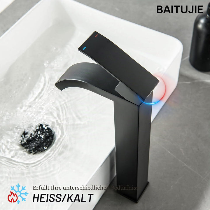 Wasserhahn Bad Hoch Schwarz, Waschtischarmatur Hoch Waschtischarmatur Bad Schwarz Armatur Waschbecke