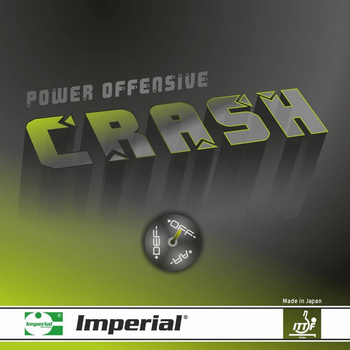 Imperial Crash | Japan Tischtennis Belag | Noppen innen | Offensiv | ITTF Zulassung Rot 1,8 mm, Rot