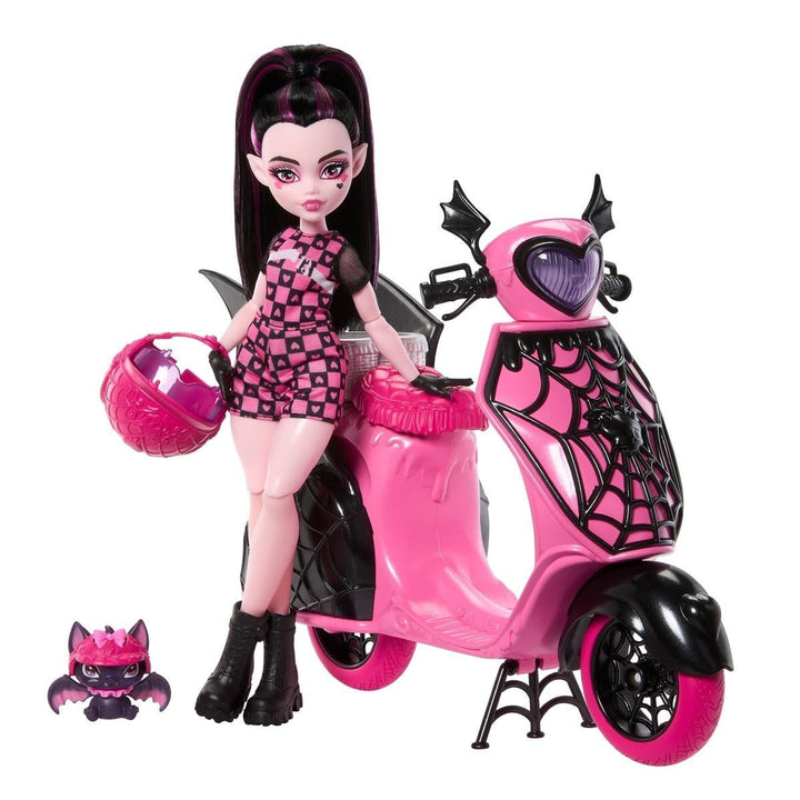 Draculaura und Sein Monster Scooter hig