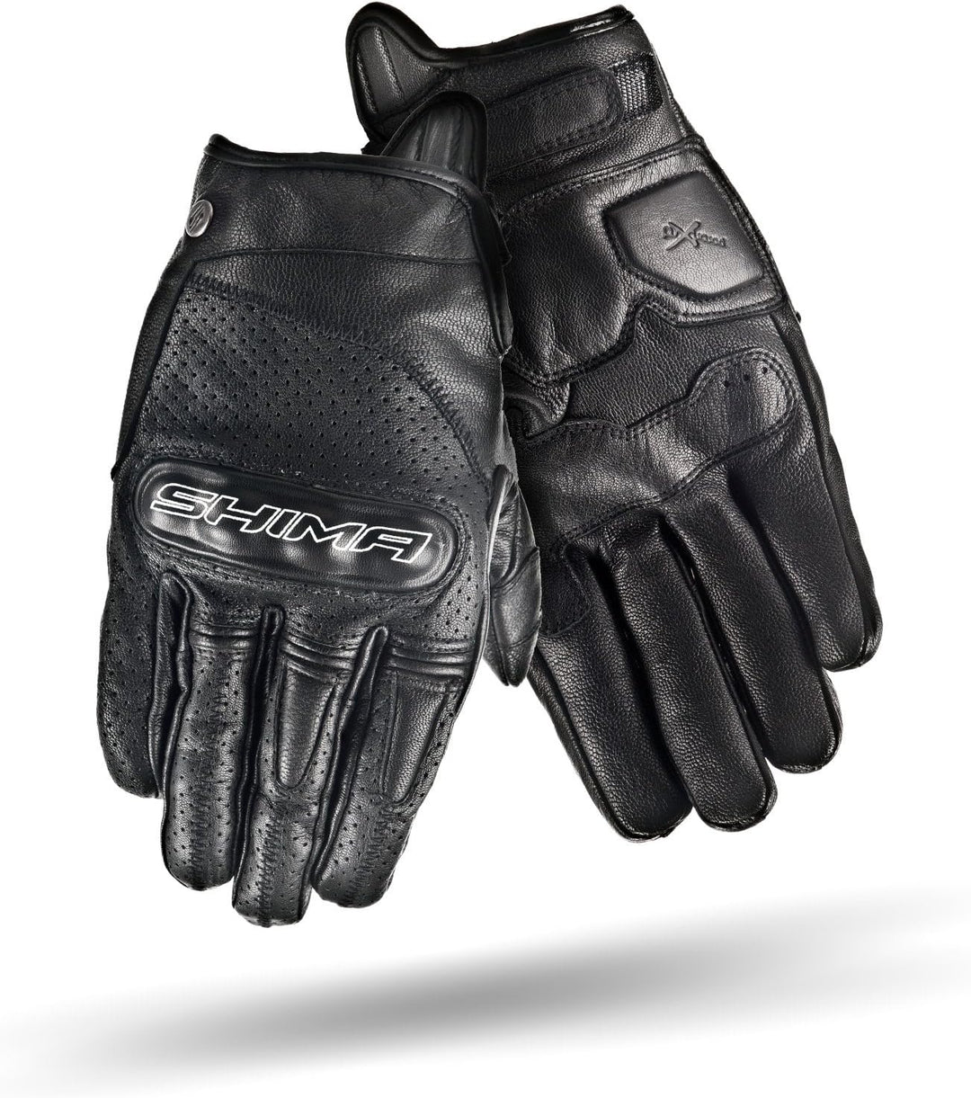 SHIMA Caliber Motorradhandschuhe Damen Herren - Klassische, Vintage, Sommer mit Protektoren XL Schwa