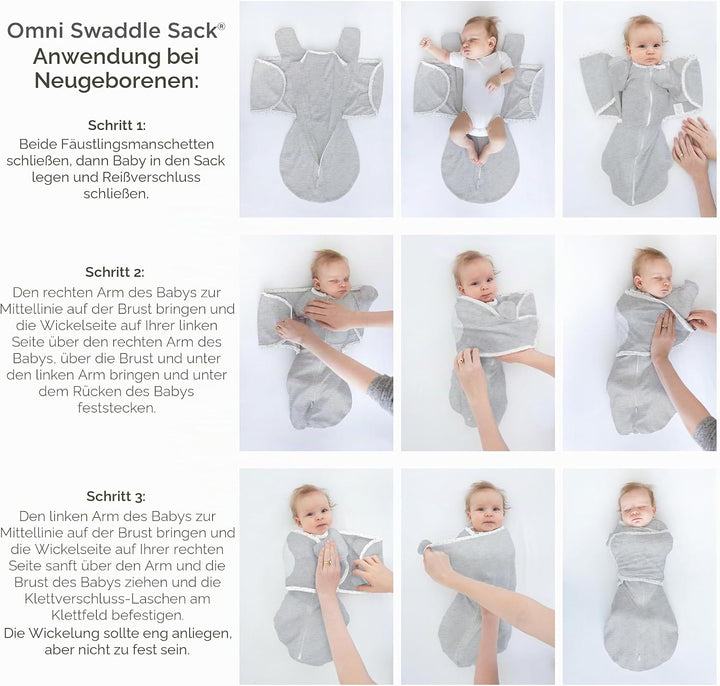 SwaddleDesigns Unisex Baby Omni 6-Wege Omni (1er Pack) Small (2.7-6.4 kg) Meliertes Haferflocken, Sm