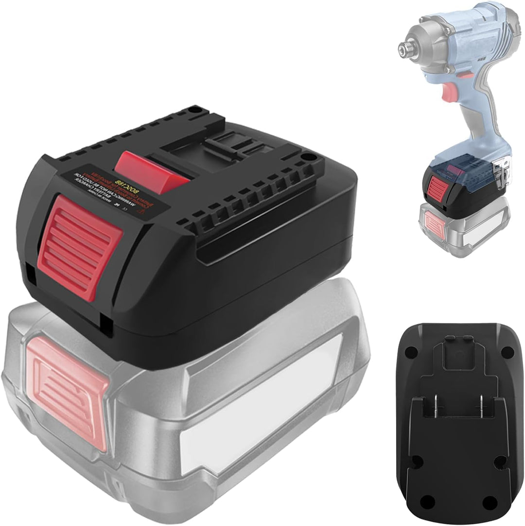 BOSC18B Batterieadapter für Bosch PBA auf GBA, Akkuadapter für Bosch PBA/PSB/PSR Akku auf Profession