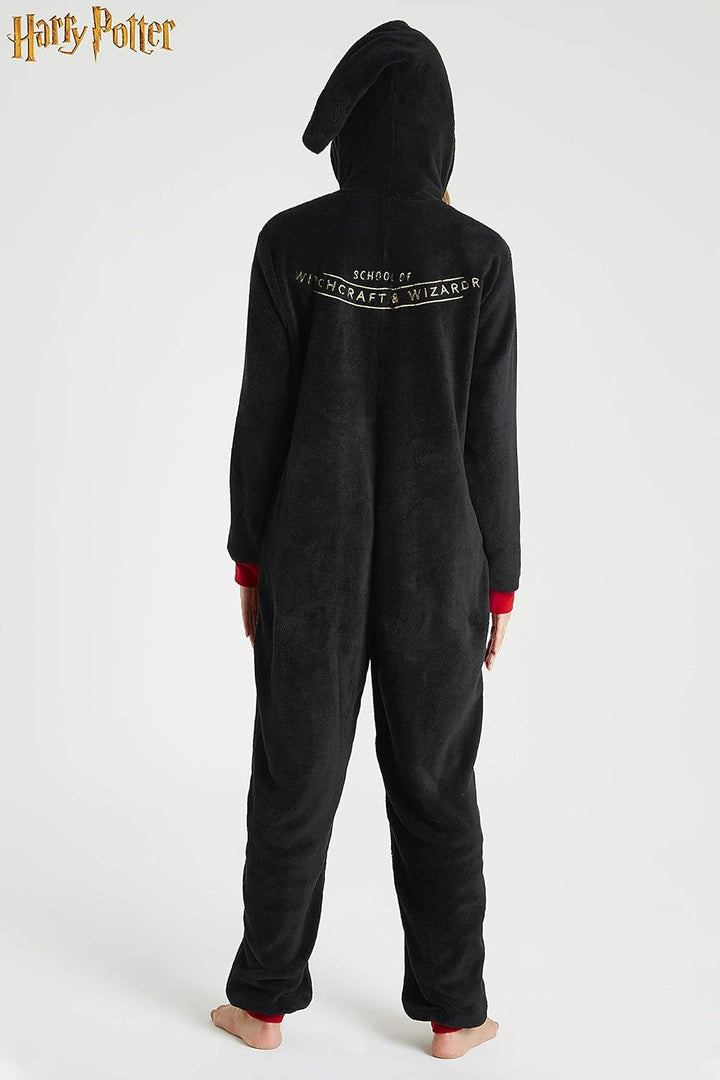 Harry Potter Jumpsuit, Overall Onesie Damen und Herren, Fleece Schlafoverall Einteiler, One Piece Ha