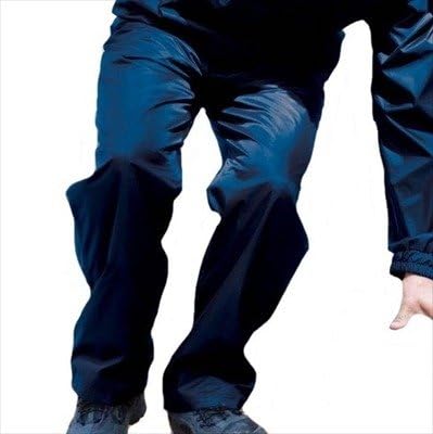Regatta Herren Packaway 2 Regen-Überhose Schwarz Hohe Taille 5 Taschen Cargo Hose M Navy, M Navy