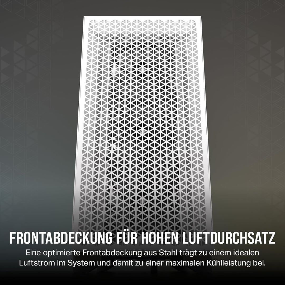 CORSAIR 3000D Airflow Mid-Tower PC-Gehäuse - 3-Pin-Lüfter - Vier-Slot-GPU-Unterstützung - Geeignet F