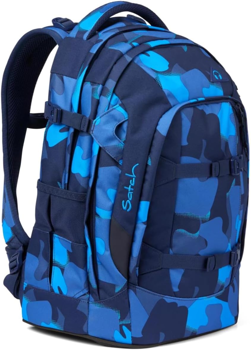 satch pack Schulrucksack ergonomisch, 30 Liter, Organisationstalent 30 Liter Troublemaker - Blau, 30