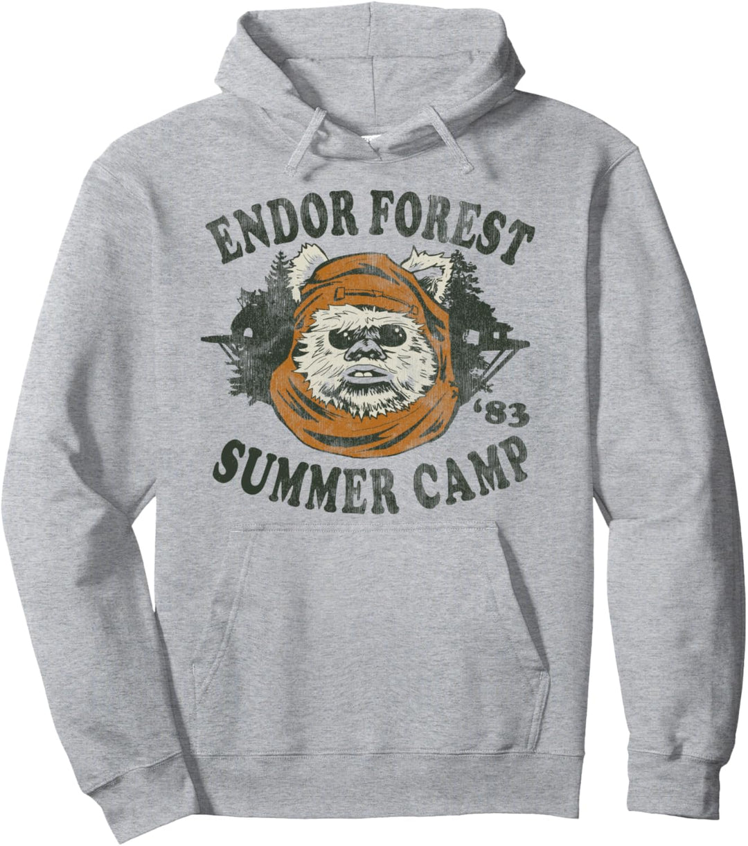Star Wars Endor Summer Camp '83 Head Shot Portrait Pullover Hoodie