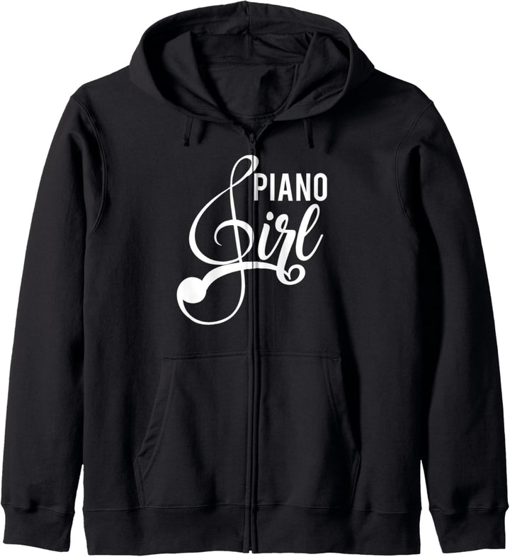 Cute Piano Girl Design, Pianist Piano Player Gift Idea Kapuzenjacke