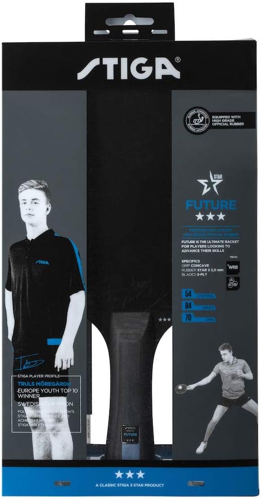 STIGA Future 3-Star Tischtennisschläger rot/schwarz Einzelbett, Einzelbett