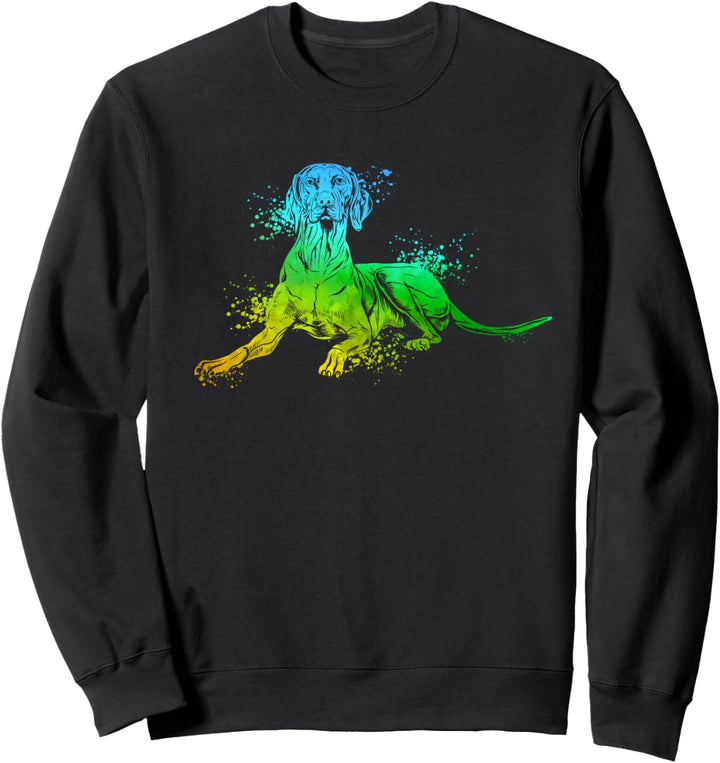 Farbenfroher Magyar Vizsla Sweatshirt