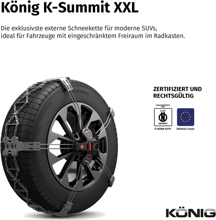 KÖNIG K-SUMMIT XXL K66 - Schneeketten, 2