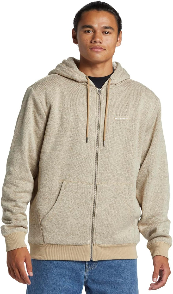 Quiksilver Herren Keller Sherpa Sweatshirt M Twill Heather, M Twill Heather