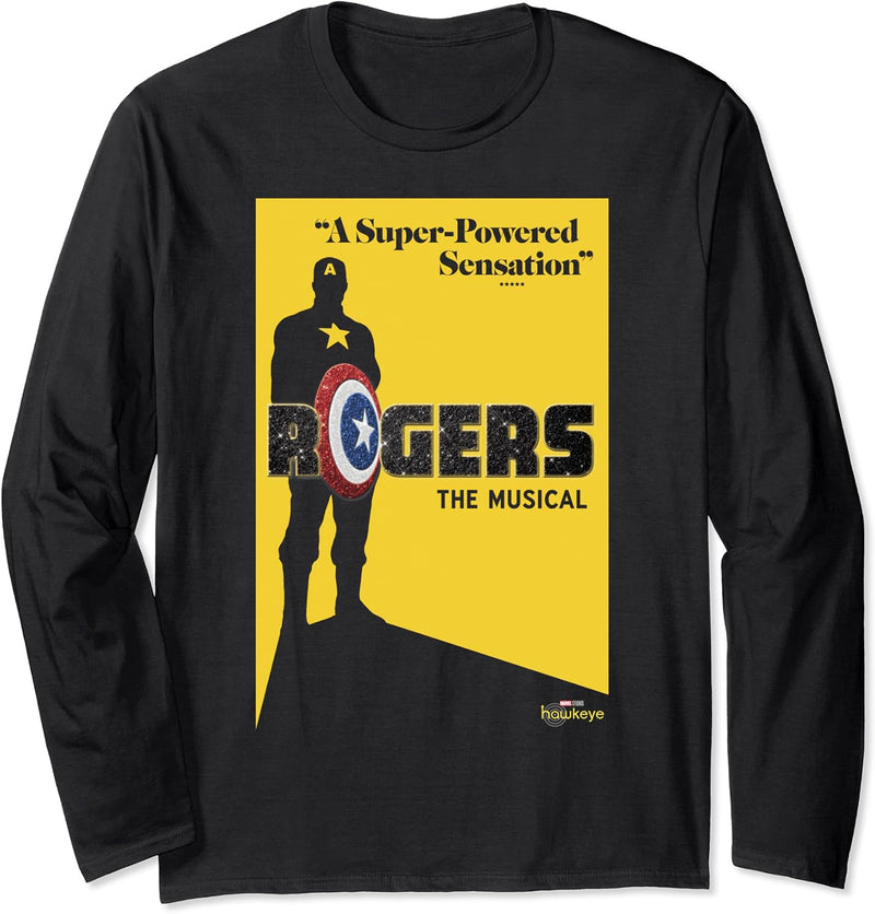 Marvel Hawkeye Rogers The Musical Poster Langarmshirt