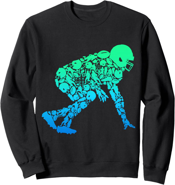 American Football Lineman Kinder Jungen Herren Sweatshirt