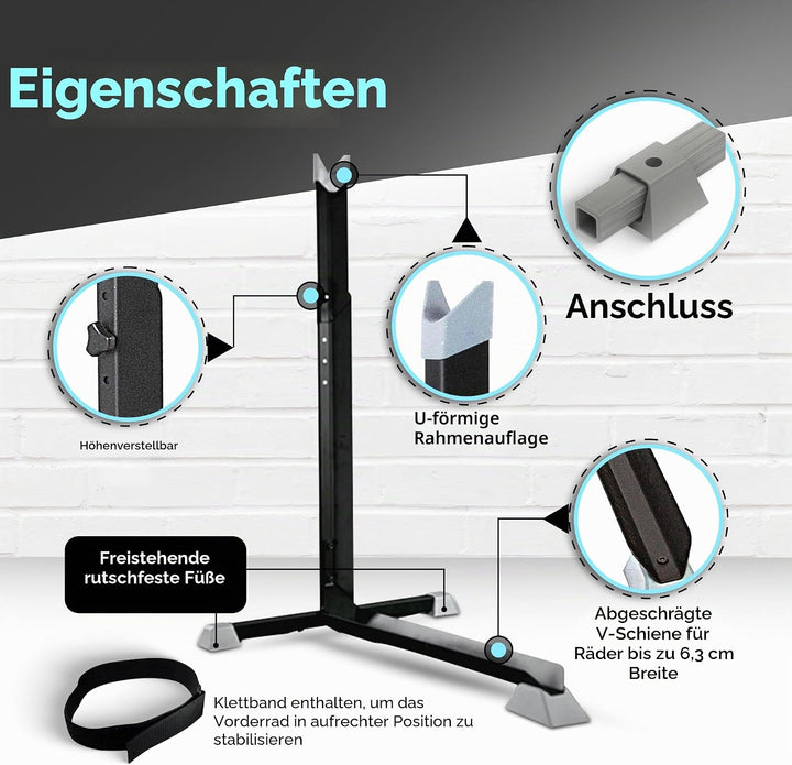 Bike Nook Ständer & vertikales Aufbewahrungsregal – 4 Stück – Der originale vertikale Fahrradbodenst