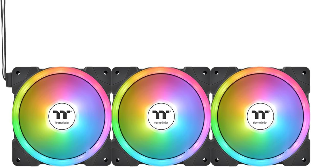 Thermaltake SWAFAN EX14 ARGB PC Cooling Fan  TT Premium Edition 3 Fan  Pack 140mm Schwarz, 140mm Sch
