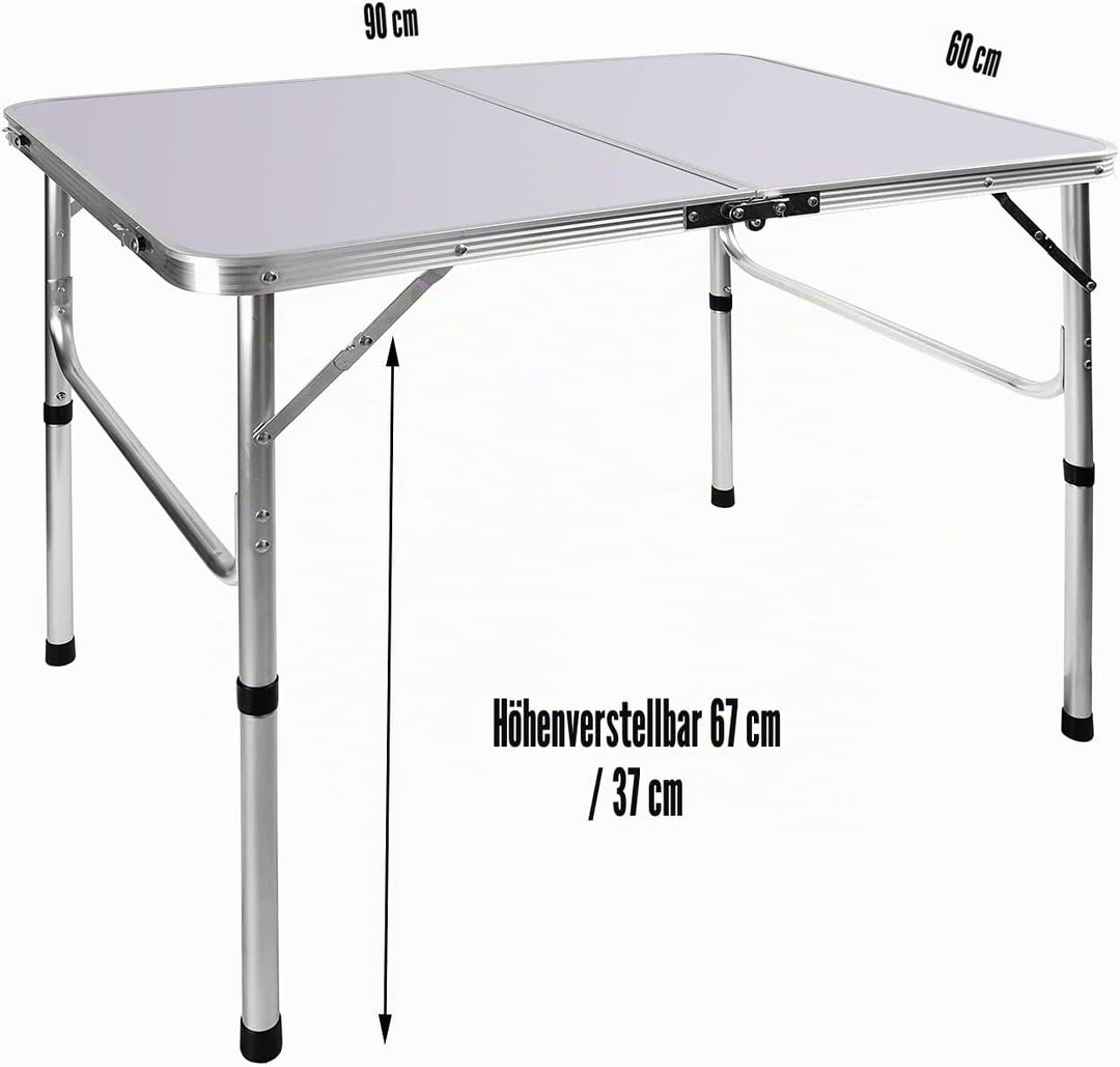 Klapptisch, tragbar, zusammenklappbar, Camping-Picknicktisch, extra starke Aluminium-Garder-Tische m